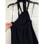 Steve Madden Black Sleeveless Tiered Maxi Dress Open Back Halter Women's XS Photo 5