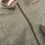 Boutique oversized zip up green two tone pull over size small. Photo 7