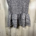 Mable Dusty Blue Floral Midi Dress M | Smocked Halter | Ruffle Hem | MSRP $90 Size M Photo 5