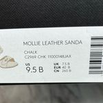 Coach  Mollie leather Sandals braided Kitten Heel size 9.5 color chalk Classic Photo 1