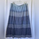 Est 1946 size large blue ombré lace maxi skirt Photo 4