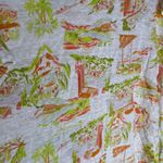 Cynthia Rowley 100% Linen All Over Island PrintShort Sleeve Woman’s Size 2XL Photo 3