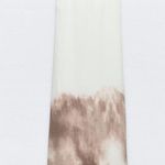 ZARA NWT white beige brown ombré tie dye detail spaghetti strap midi maxi dress Photo 14
