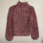 Free People  Sweetheart Sweater Mock Neck Chunky Knit Balloon Sleeve Cotton Photo 2