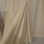 Elegant Cream Pencil Skirt with Belt Size 14P Photo 2