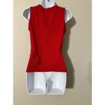 Victoria's Secret  Red Ribbed Tank Top Sleeveless Scoop Neck Basic Layering Top Photo 3