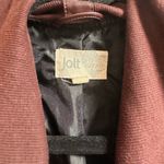 Jolt faux leather sweater drapey jacket Photo 10