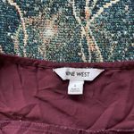 Nine West  Red Sleeveless Tank Top Blouse SZ L V-Neck Formal Evening Out Summer Photo 12