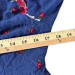 Free People  Free Falling Tapestry Dress Sz S Navy Red Boho Indie‎ Sleeze Photo 6