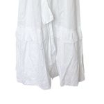 Ivy City Co NWT Antoinette Wrap Dress Women’s Size Large White Cotton Maxi Photo 6