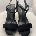 Charles by Charles David  4" Cork Wedge Black Sandal Photo 1