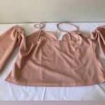 SheIn  Curve Chic Pink Cold Shoulder Top Photo 7