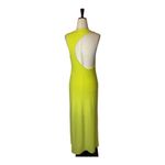 Slate + Willow Slate &‎ Willow Yellow Lime Cut Out Back Sleeveless Bodycon Maxi Dress Size S Photo 3