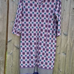 Chico's  Medallion Print Shirt Dress Maxi Women's‎ Size 8/10 Multicolored Photo 0