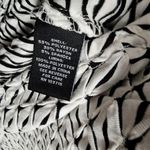 Sharagano Sharango white abstract knit aline midi dress size 8 Photo 6