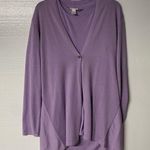 J.Jill Cardigan With Tank Lavender Size M One Bottom Wool Blend Long Casual Photo 0