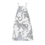 nwt DESMOND & DEMPSEY jaguar square INDIA printed nightie cotton dress L White Size L Photo 2