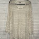 Tavik+ Cream Crochet Knit Swim Cover Up Size L Photo 5
