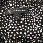 INC  women's PXL Black with white design maxi dress Photo 4