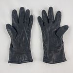 Grandoe Vintage Soft Black Vegan Leather Gloves Medium 7 Photo 4