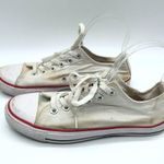 Converse  All Star Low Top Sneakers Canvas White Womens 7.5 Mens 5.5 Photo 5