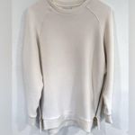 Varley  Manning Ivory Womens Ribbed Side Zip Sweatshirt Size XS Photo 1