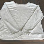 st. john's bay  Light Gray Lace Accent Sweatshirt Photo 0