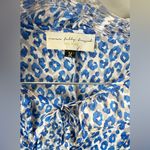 Never Fully Dressed Women's Saint Anouck Blue Leopard‎ Midi Dress Size Medium Photo 2