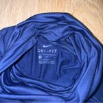 Nike  Blue & Black Pro Warm Women’s Long-Sleeve Metallic Top - Size Medium Photo 2