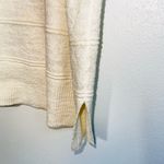 The Loft Ivory White Textured Shadow Stripe Oversized Tunic Sweater Photo 5