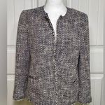 Ann Taylor  Womens Cropped Tweed Jacket/Blazer Size Medium Photo 0