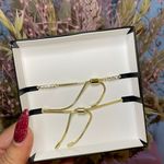 Disney NEW IN BOX x Baublebar Mickey Mouse gold rhinestone adjustable bracelets Photo 2