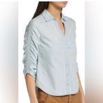 Veronica Beard  Portia Blue Button-Up Shirt size 4 nwot Photo 1