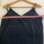 Halogen - Black/Silver Stripe Ribbed V-Neck Velvet Photo 7