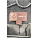 Anne Klein Black Women's Single-Breasted Long Wool Peacoat - Size Small Photo 2