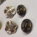 Lot Of 4 Statement Costume Earrings Clip On Clip Photo 3