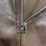 ASTR  The Label Brown Carmen Faux Leather Strapless Mini Dress - Size Small Photo 2