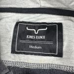 Kimes Ranch Womens Hoodie Sz M Gray Black Pullover Sweatshirt Western Logo Rodeo Size M Photo 7