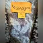Kookaburra by UGGs Blue Floral Sherpa Hooded Vest Size XL Photo 3
