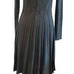 Missoni Connected Apparel Long Sleeve Scoop Neck Knit Pleated Skirt Sweater Dress Photo 3