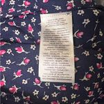 Ralph Lauren Lauren Georgette French Navy Pink Floral Fit and Flare Dress size 2 Photo 13