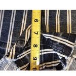 Cello Denim Shorts Womens Sz S Blue White Striped Raw Hem Button Fly 2.5" Inseam Photo 6