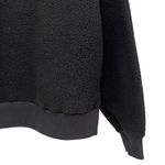Everlane The ReNew Fleece Oversized Crew Black size XS NWT Photo 2