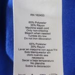 Vintage Rose Blue Top with Embroidered Martini Glass Design Red Size L Photo 6