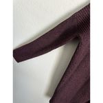 Athleta  Cardigan Women's Size Medium Plum Wool Blend Open Front Long Sleeved Photo 4