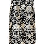 ZARA  Women Black White Floral Print Back Center Slit Pencil Skirt Size Small Photo 0