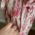 Torrid  Shaded Palms Mini Rayon Slub Button Front Collared Dress Rose Size XL Photo 6