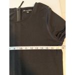 Athleta  Black Long Sleeve Crew Neck Zipper Back Midi Dress Women Size Medium Photo 2