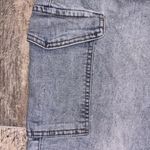 Almost Famous Light Blue Wash Cargo Pocket Jean Joggers Women’s Sz M Photo 1