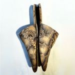 Paige Alia Snakeskin V-Notch Vamp Pointed Toe Slide Mules Sz 8 💛 Photo 5